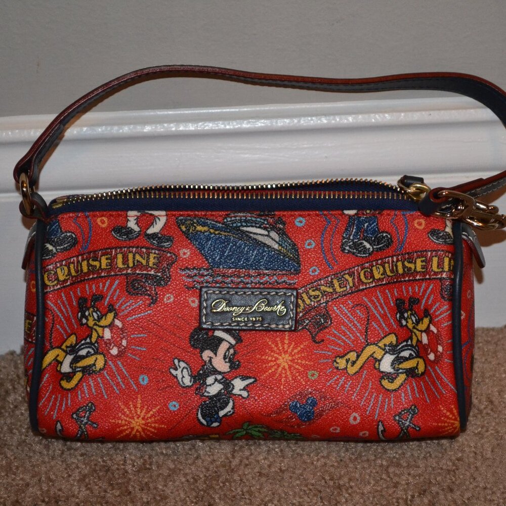 Disney Dooney and Bourke Cruise Sketch Barrel Bag